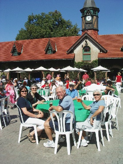 Ambassadors and Their Hosts Enjoy a Beer at Grant's Farm