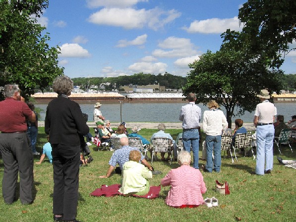At the Place Where the Mississippi River Flows East to West