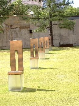 At the Murrah Federal Bldg. National Memorial Site